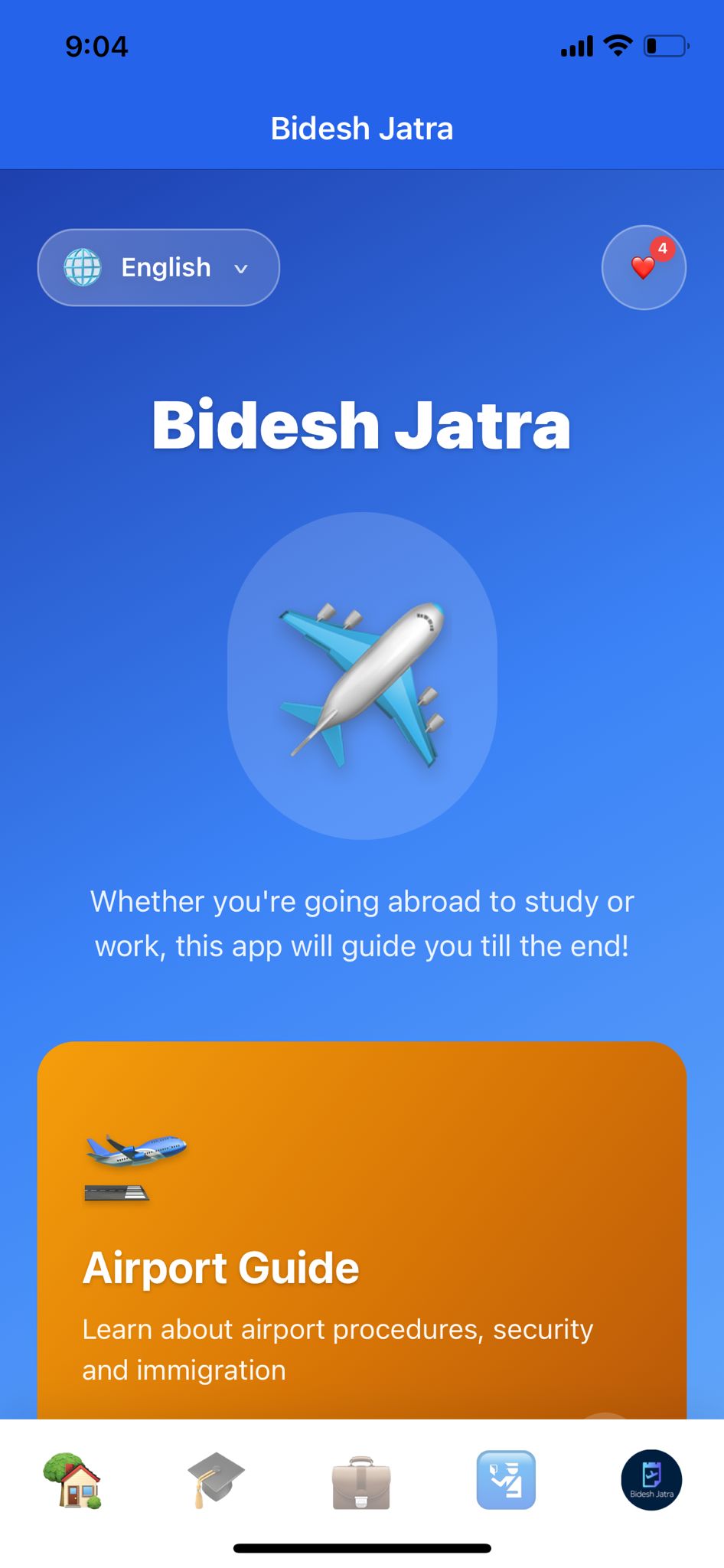Bidesh Jatra App